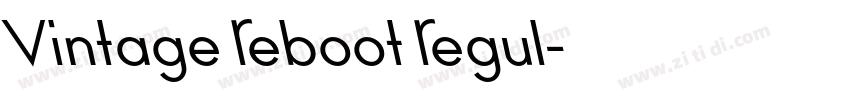 Vintage Reboot Regul字体转换